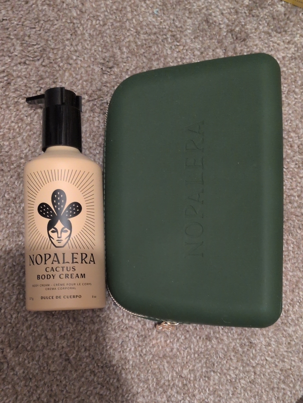 Nopalera Cactus Body Cream Dulce De Cuerpo And Bag